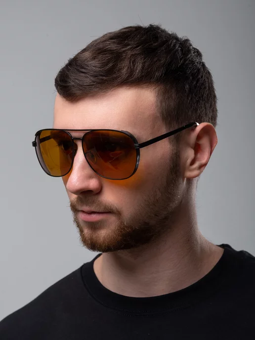 Babilon shop Поляризационные очки для водителя и рыбалки антиблик, коричневый, фото 7