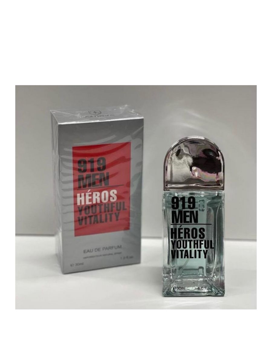 Духи 919 men heros youthful vitality edp 30 мл. PARADISUM 203629807 купить  за 801 ₽ в интернет-магазине Wildberries