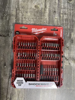 набор бит для шуруповерта милуоки SHOCKWAVE 56 предметов Milwaukee 203709833 купить за 5 608 ₽ в интернет-магазине Wildberries