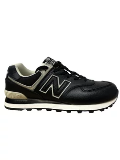 Кроссовки NB 574 черные кожа New Balance 203740396 купить за 4 185 ₽ в интернет-магазине Wildberries