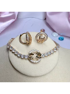 Браслет и серьги "Мечты Клеопатры" xuping jewelry 203796478 купить за 1 921 ₽ в интернет-магазине Wildberries