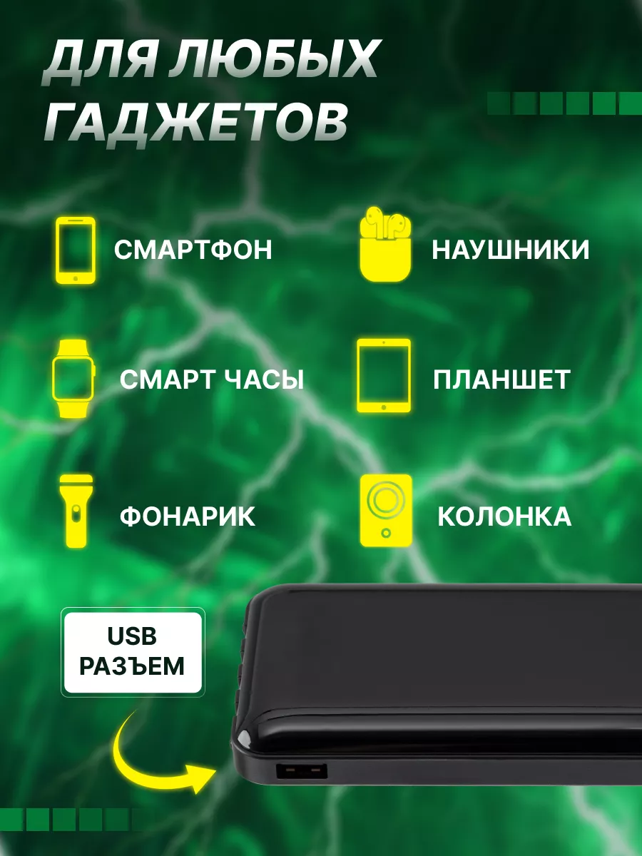 Повербанк 20000 mah power bank для телефона SRM 203797385 купить за 853 ₽ в  интернет-магазине Wildberries