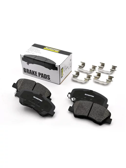 SCHOFFER Колодки тормозные передние Hyundai Solaris, Kia Rio, 4 шт