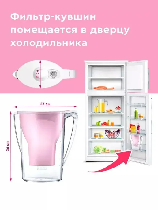 BWT Фильтр для воды, кувшин Aqualizer Home 2,7 л, 2,7 л, фото 7