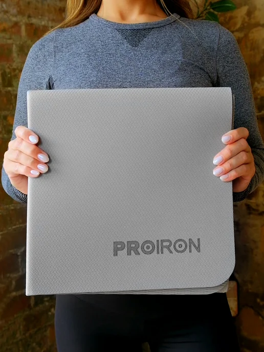 PROIRON Коврик для йоги и фитнеса нескользящий, широкий, с чехлом, вариант, фото 2