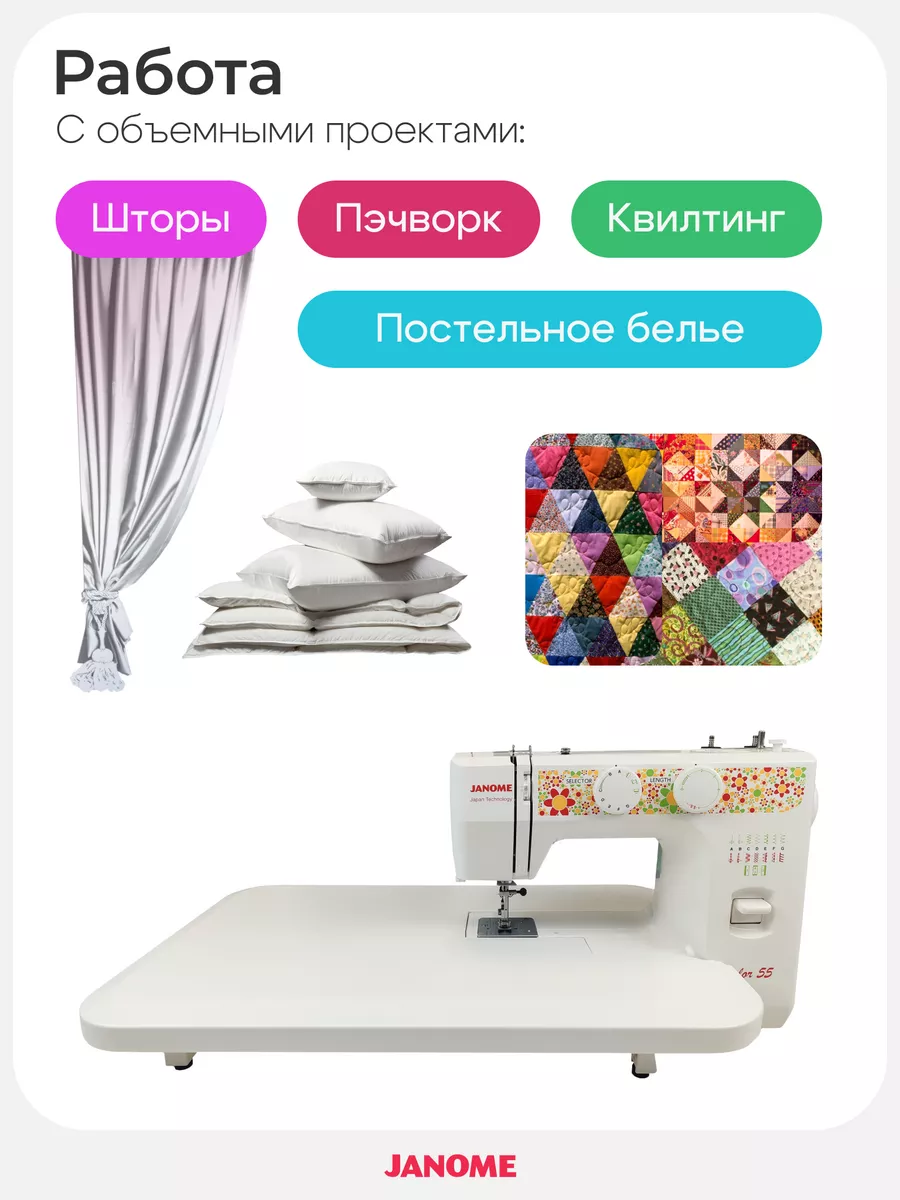 Столик для швейных машин Janome 725-813-002 Janome 203941106 купить за 3  422 ₽ в интернет-магазине Wildberries