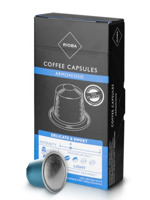 Rioba Кофе в капсулах Armonioso для кофемашин Nespresso 2 уп, 2 уп, фото 2