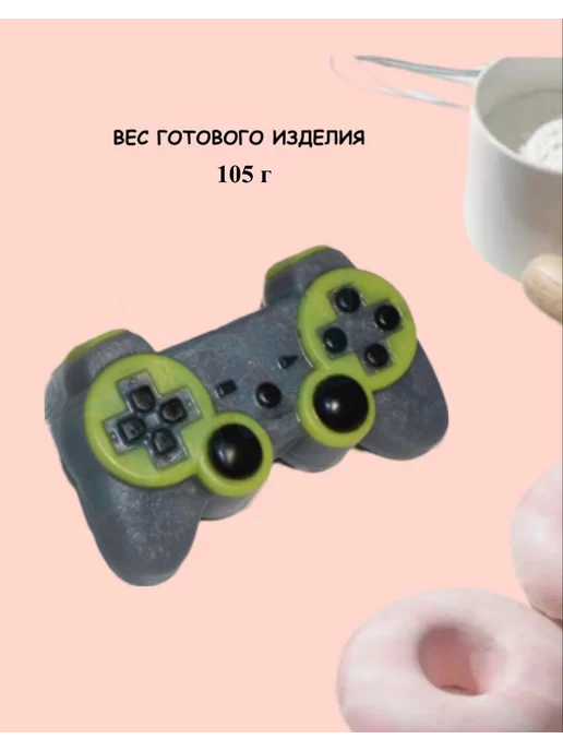 ПластикМолд Форма пластиковая для мыла и шоколада Геймпад, белый, фото 2