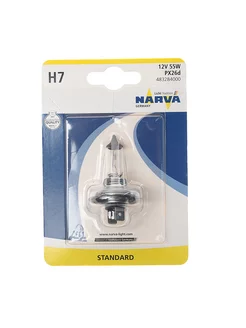 Лампа 12V H7 55W PX26d блистер (1шт.) Standard NARVA 204080206 купить за 822 ₽ в интернет-магазине Wildberries