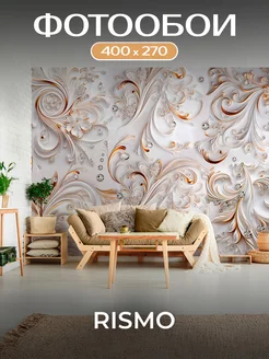 Флизелиновые фотообои 3D 400х270 Алмазные цветы Rismo 204119908 купить за 3 522 ₽ в интернет‑магазине Wildberries