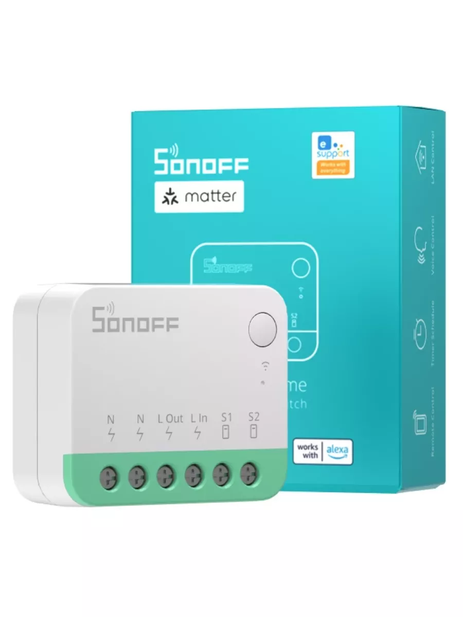 Умное Wi-Fi реле Sonoff MINIR4M Matter mrm-power 204121914 купить в  интернет-магазине Wildberries