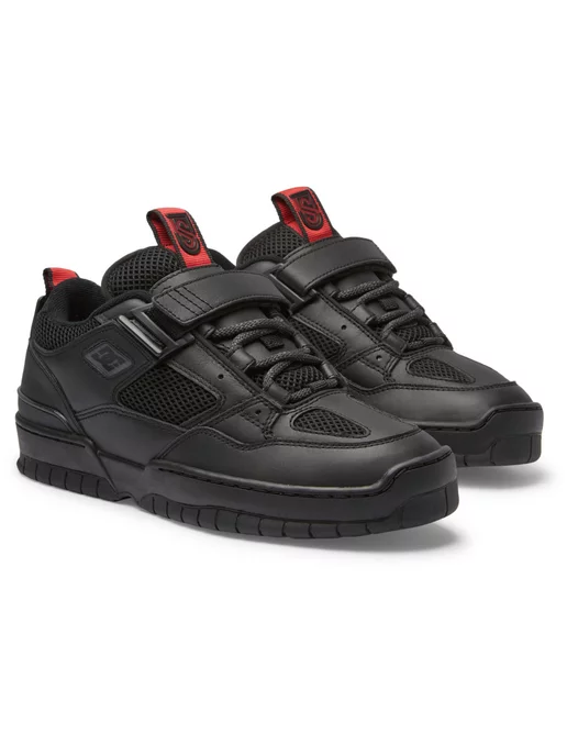 Dc shoes black on sale red