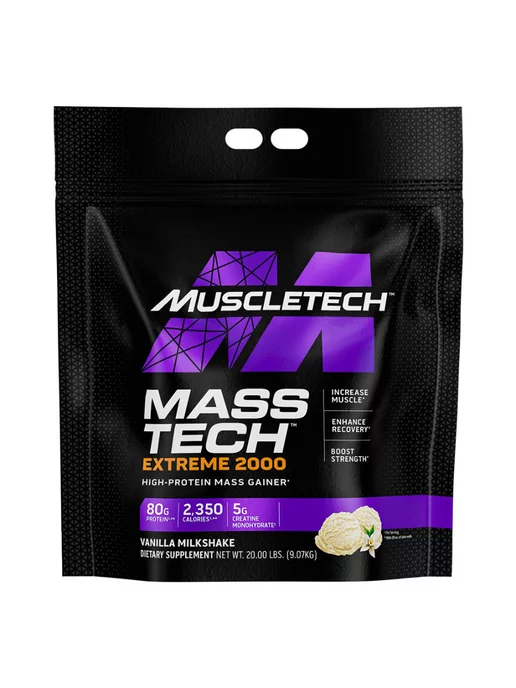 Muscletech 9 KG Extreme 2000, Gainer 20 LB МассТеч Экстреме Гейнер