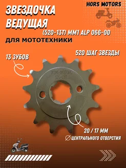 Звезда ведущая 520 13Т HORS MOTORS 204208932 купить за 327 ₽ в интернет-магазине Wildberries