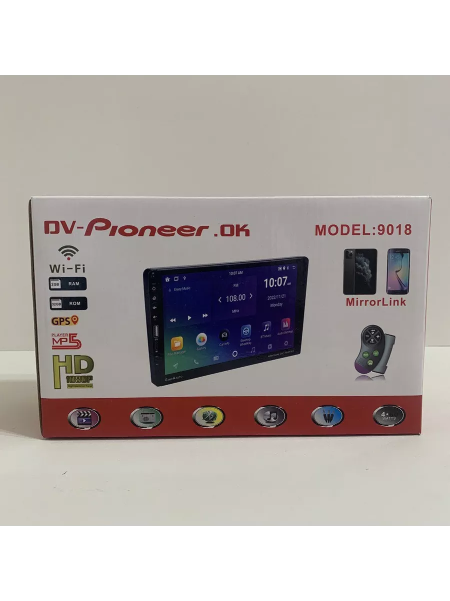 Магнитола для автомобиля 2 din андроид 9 дюймов 2+32 Pioneer 204281647  купить в интернет-магазине Wildberries