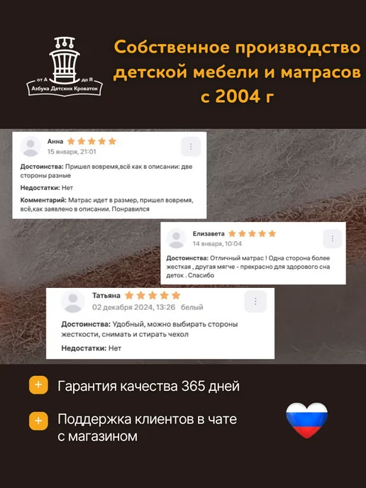 Азбука Детских Кроваток Матрас в кроватку прямоугольный 120*60см, белый, фото 8
