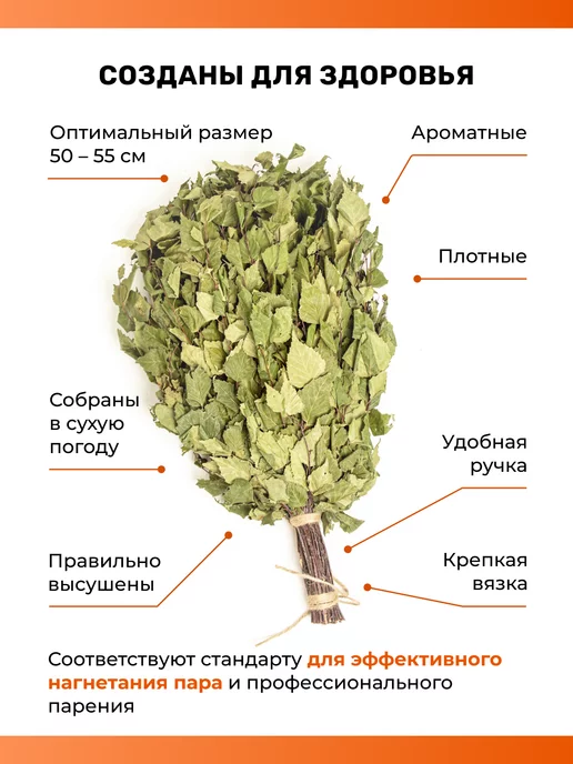 Roz&Ik Веники для бани и сауны березовый 2026, 7 шт, фото 2