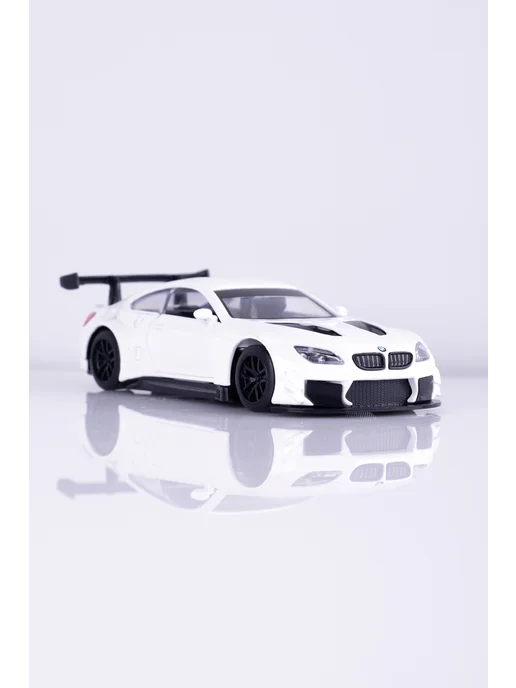 MSZ Игрушка детская машинка металлическая BMW M6 GT3 1 43, белый, фото 4