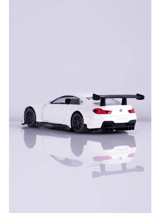 MSZ Игрушка детская машинка металлическая BMW M6 GT3 1 43, белый, фото 6