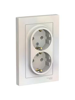 Розетка 2-я 2P+E, 16А, жемчуг ATLAS DESIGN Schneider Electric 204479565 купить за 369 ₽ в интернет-магазине Wildberries