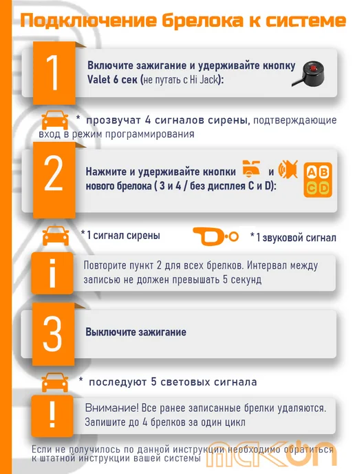 Mak-on Брелок сигнализации Tomahawk 9.5 и 9.9, черный, фото 2