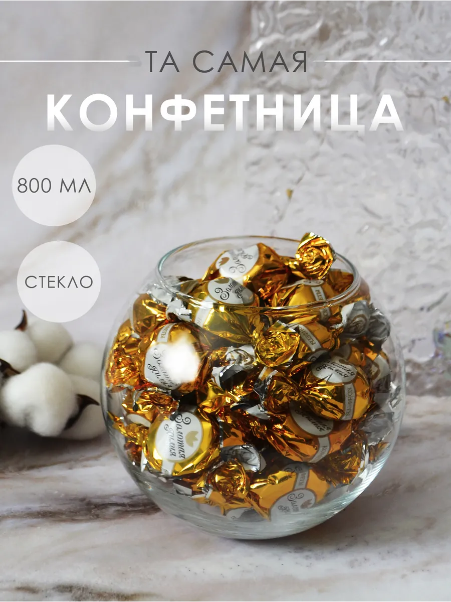 Конфетница ваза шар...