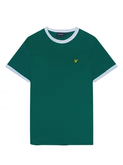 Футболка зеленая однотонная хлопок 100% Lyle & Scott 204560110 купить за 1 831 ₽ в интернет-магазине Wildberries