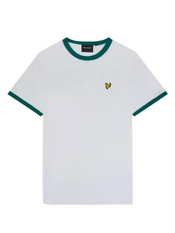 Футболка белая однотонная хлопок 100% Lyle & Scott 204560597 купить за 2 000 ₽ в интернет-магазине Wildberries