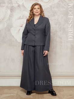 Брючной женский костюм больших размеров DRESS-DOM 204582475 купить за 1 326 ₽ в интернет-магазине Wildberries