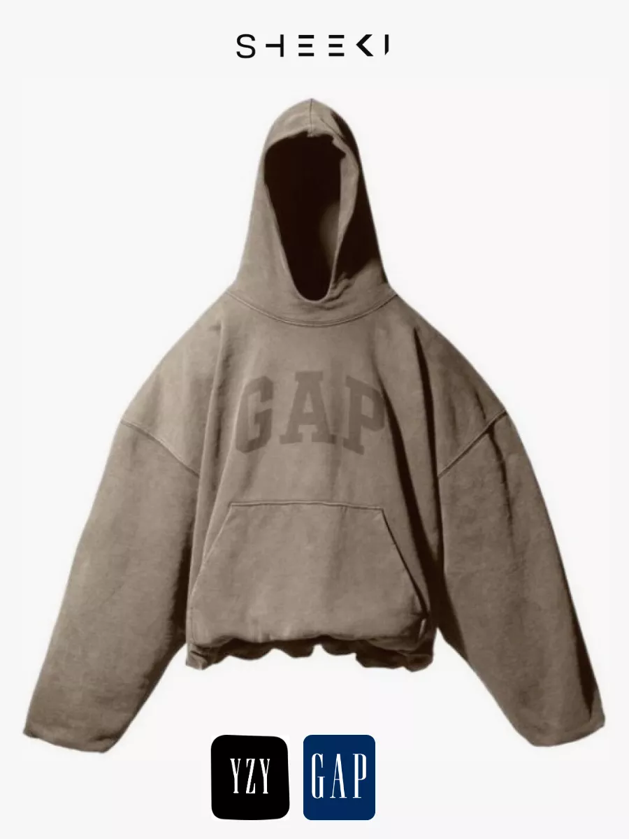 Худи Yeezy Gap оверсайз без флиса GAP 204596962 купить за 4 032 ₽ в  интернет-магазине Wildberries